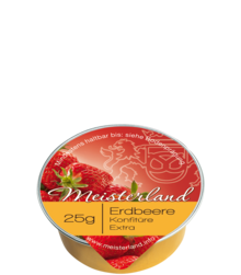 Meisterland Portionskonfitüre Extra, Erdbeere 25 g