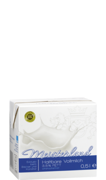 Meisterland Haltbare Vollmilch, 3,5% Fett, 0,5 L